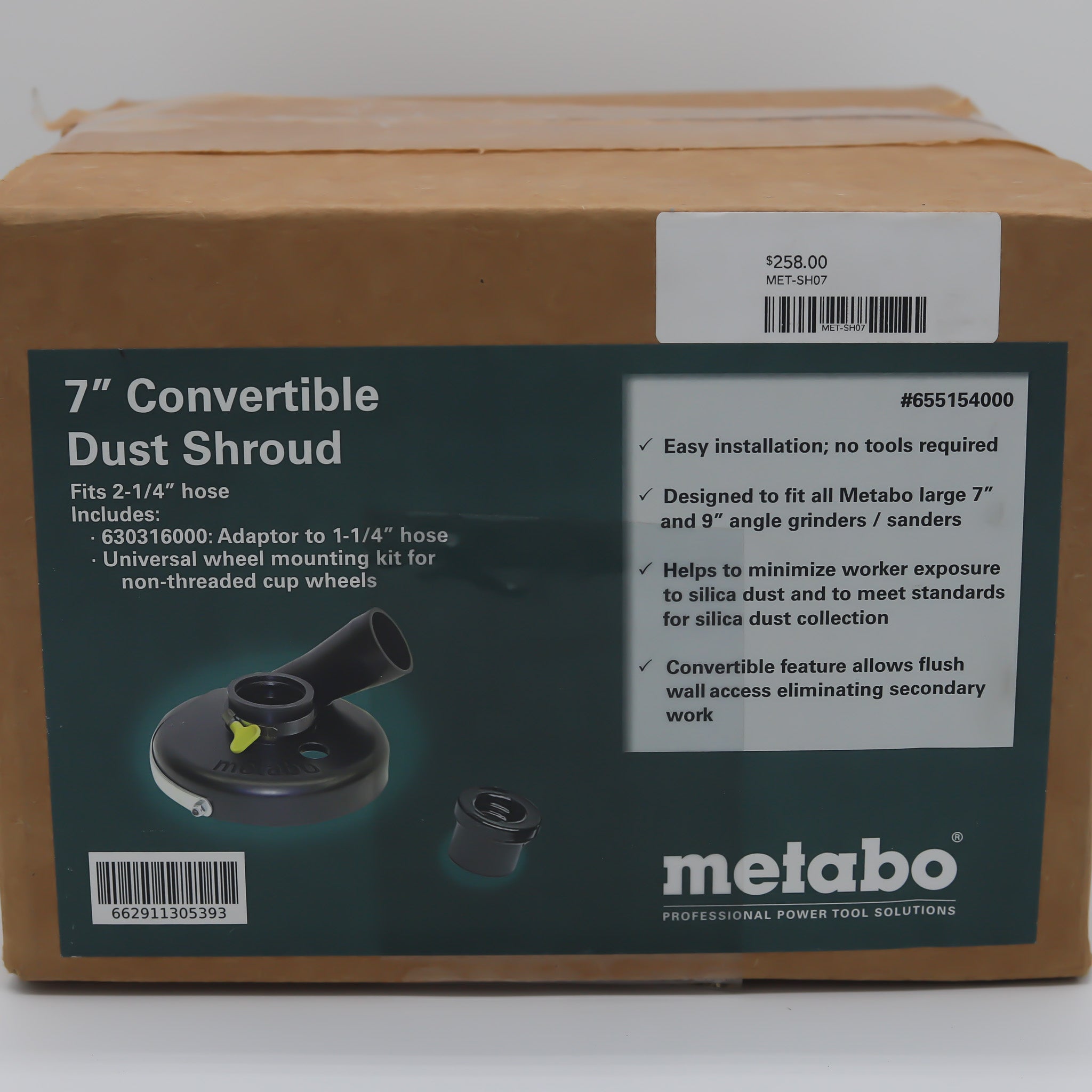 Metabo 7" Convertible Dust Shroud